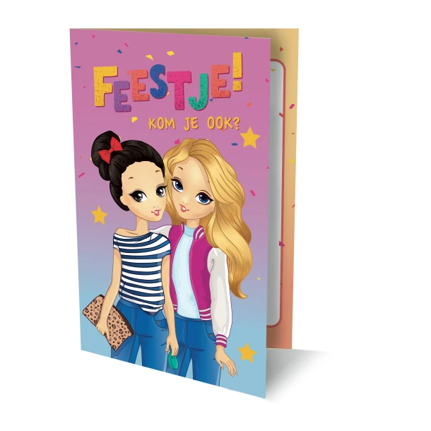 Best Friends uitnodiging PK 929 / set van 6 – boek cover