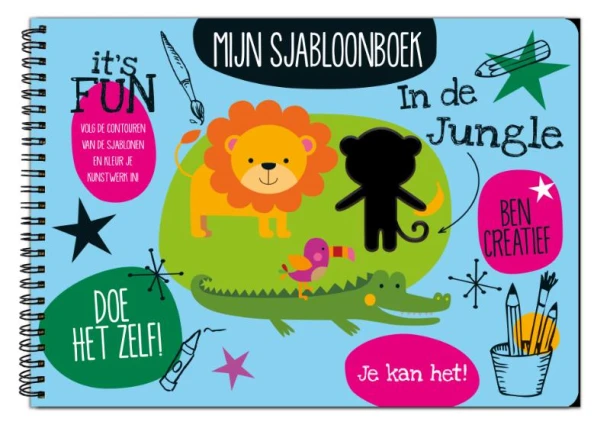 Mijn sjabloonboek - In de jungle – Interstat – boek cover