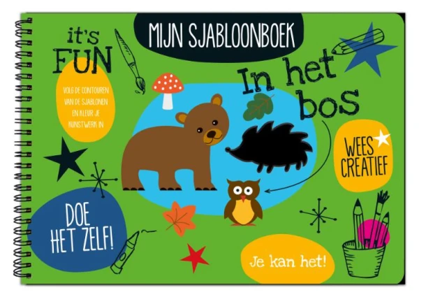 Mijn sjabloonboek - In het bos – Interstat – boek cover