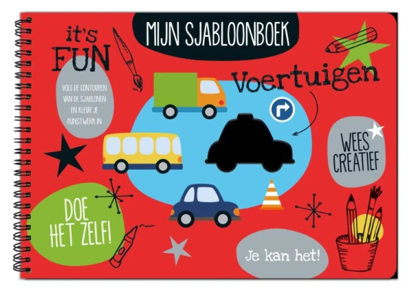 Mijn sjabloonboek - Voertuigen – Interstat – boek cover