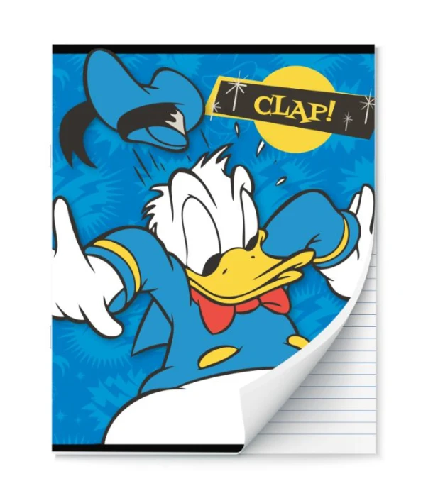 Donald Duck A5 schrift lijn 3 ex. 2 designs- 23 - 24 – Disney – boek cover
