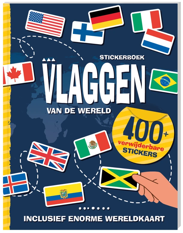 Stickerboek Vlaggen van de wereld – Interstat – boek cover