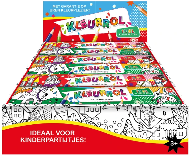Display Kleurrollen XL 2 x 6 ex. – Interstat – boek cover