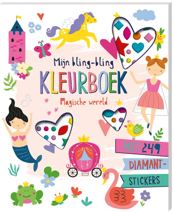 Mijn bling-bling kleurboek - Magische wereld – Interstat – boek cover