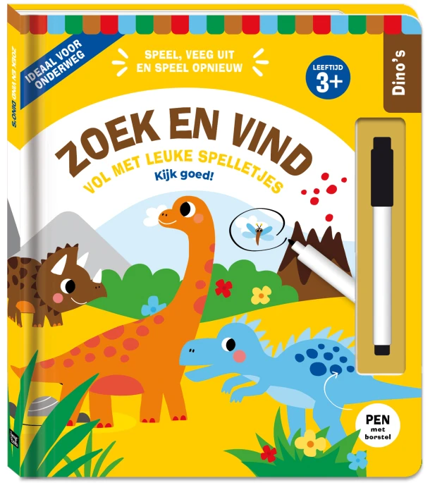Zoek en Vind dino's – Interstat – boek cover