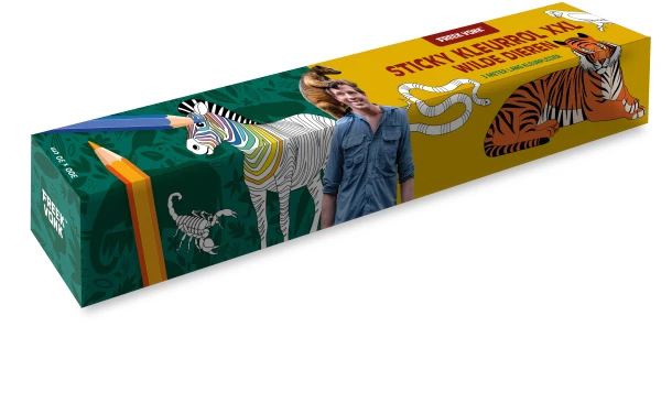 Freek Vonk Sticky kleurrol - Wilde dieren – Interstat – boek cover
