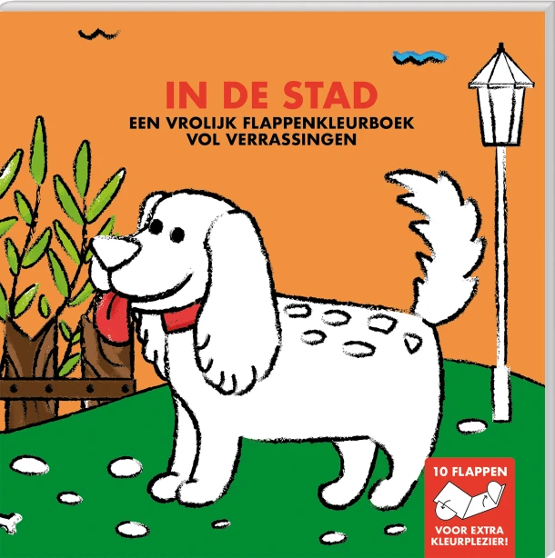 Flappenkleurboek - In de stad – Interstat – boek cover