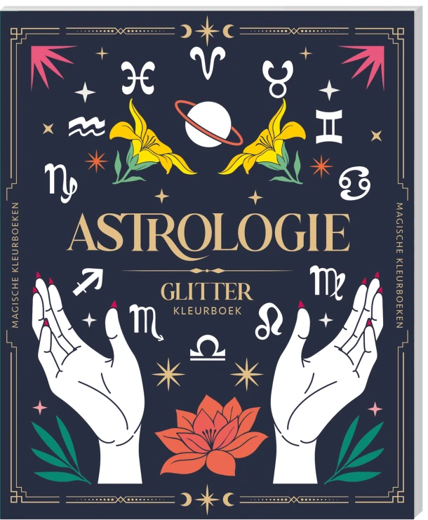 Magisch glitterkleurboek - Astrologie – Interstat – boek cover