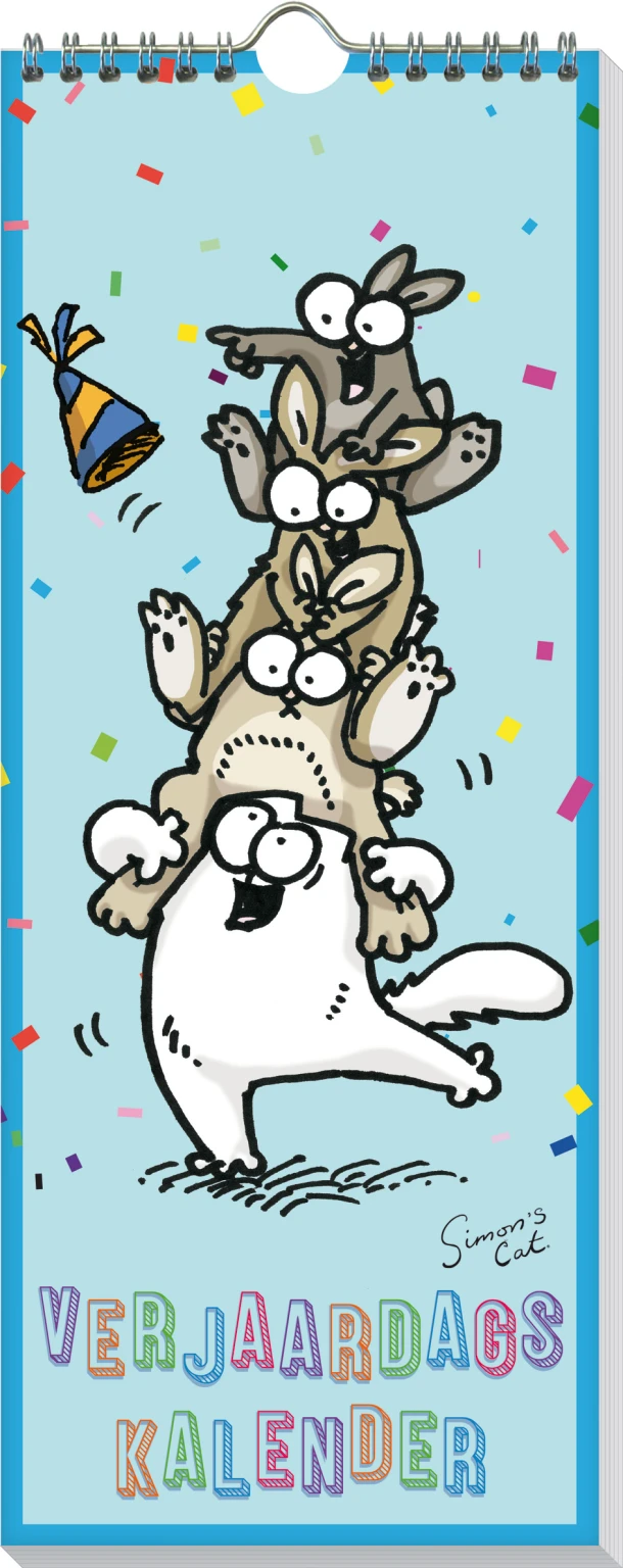 Verjaardagskalender - Simon's cat los – Interstat – boek cover