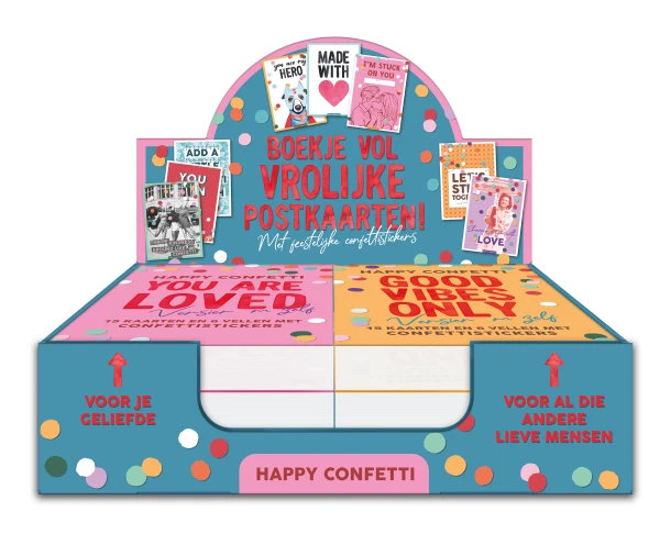 Display Happy Confetti 2 x 6 ex. – ImageBooks Factory – boek cover