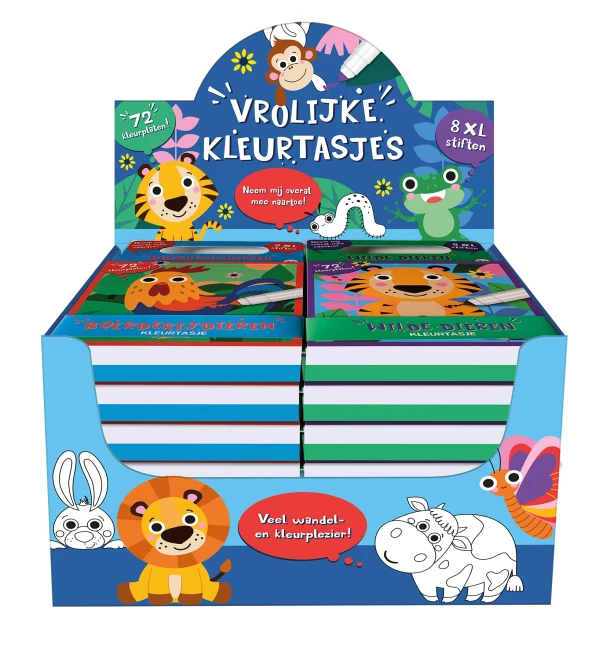 Display Kleurtasjes XL 2 x 6 ex. – Interstat – boek cover