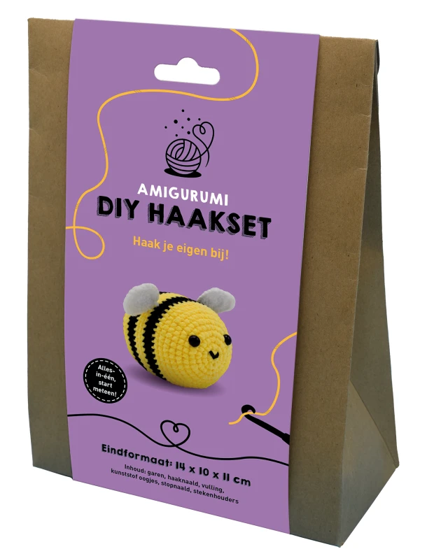Amigurumi DIY haakset - Bij – Interstat – boek cover