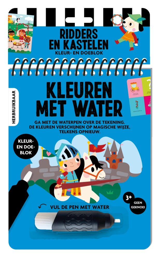 Kleuren met water - Ridders en kastelen