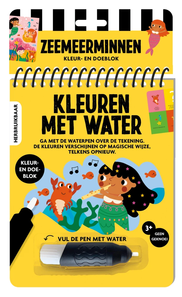 Kleuren met water - Zeemeerminnen – ImageBooks BV – boek cover