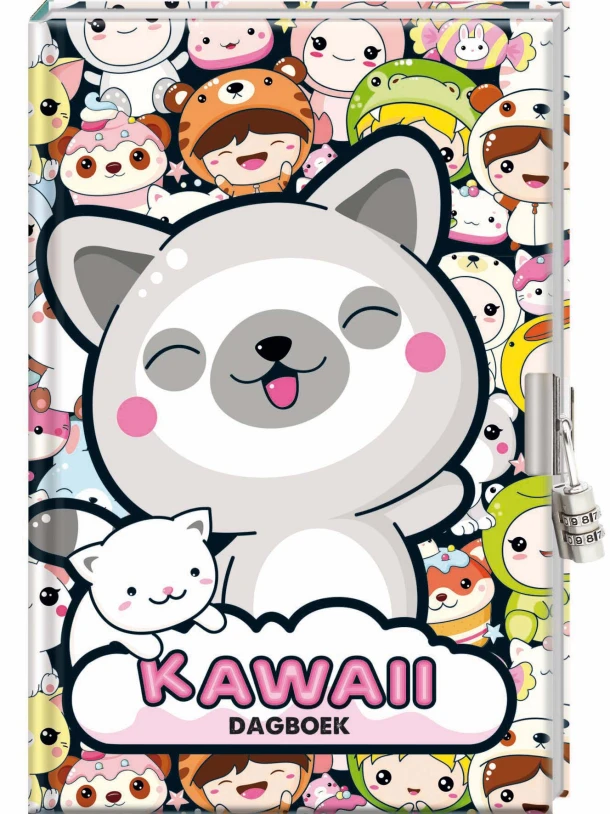 Dagboek met slot - Kawaii – Interstat – boek cover