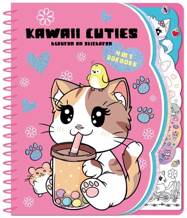 Kawaii cuties 4 in 1 doeboek – ImageBooks BV – boek cover