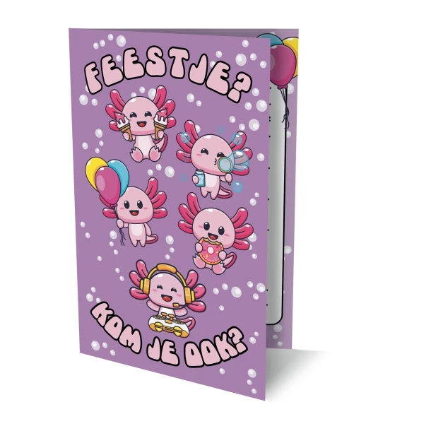 Uitnodigingen Axolotl 2 PK 951 / set van 6 – Interstat – boek cover
