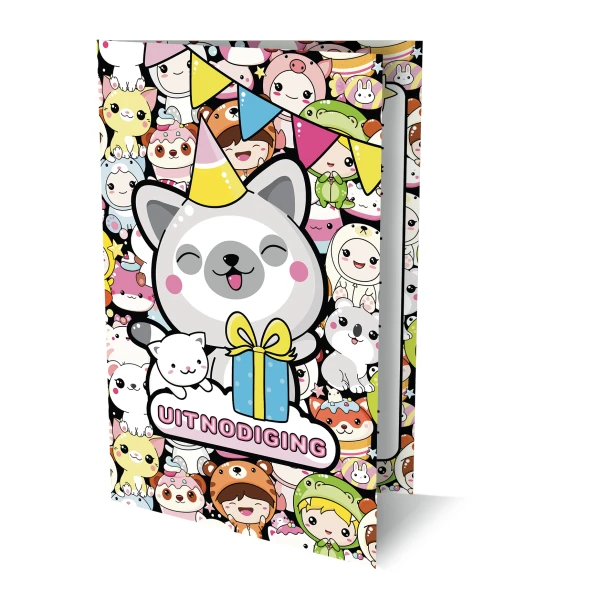 Uitnodigingen Kawaii 1 PK 952 / set van 6 – Interstat – boek cover