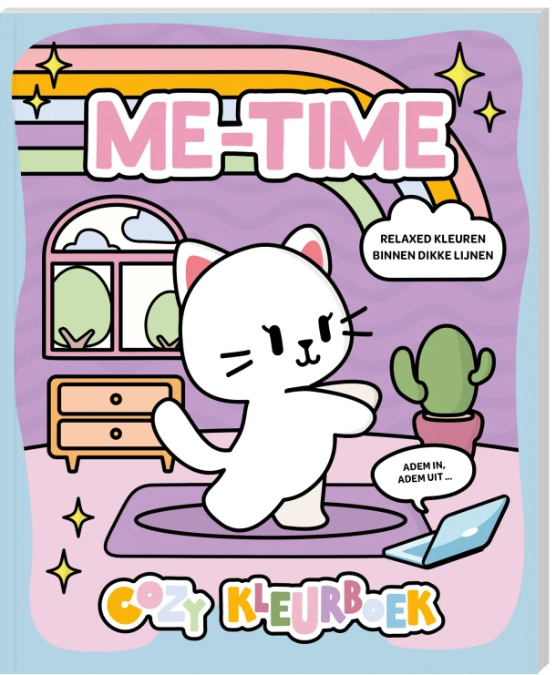 Cozy kleurboek voor volwassenen - Me time – Interstat – boek cover