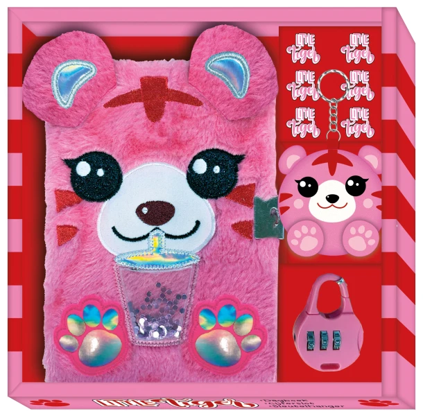 Dagboek met slot pluche - Little Tiger – Interstat – boek cover