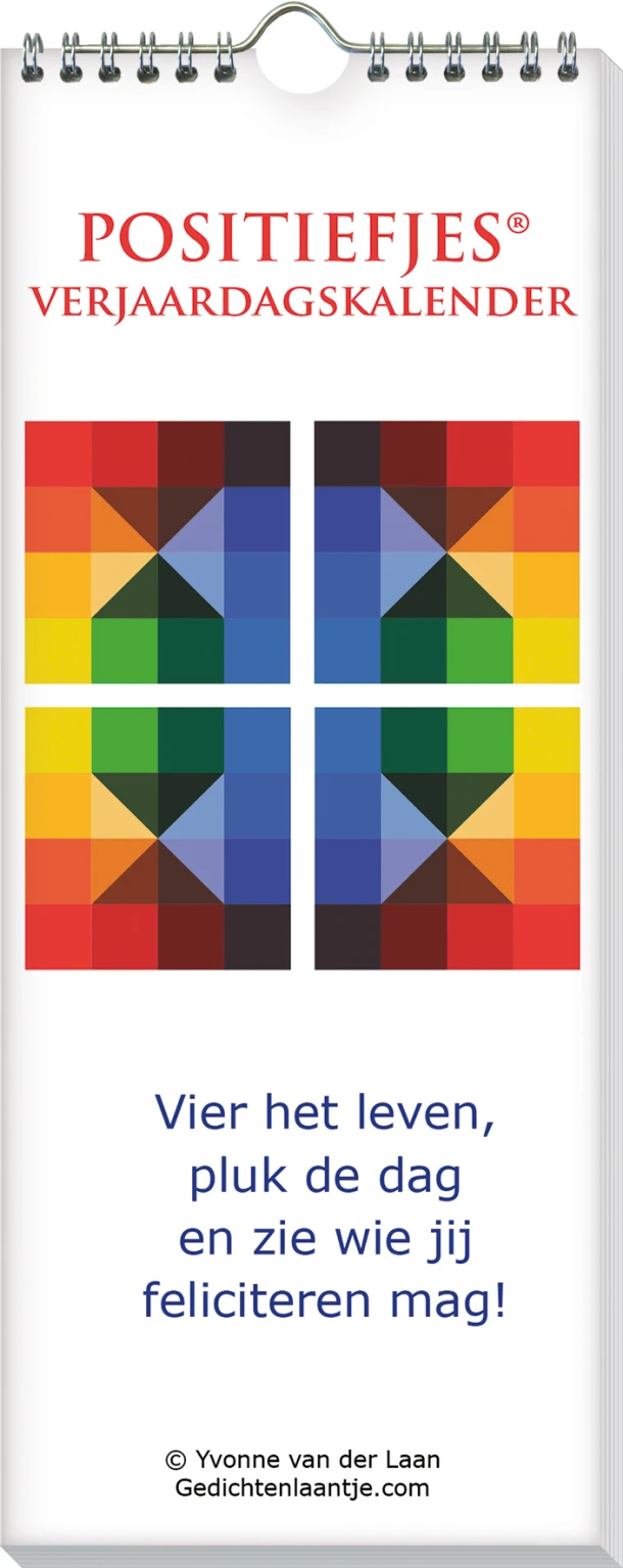 Verjaardagskalender - Positiefjes – Yvonne van der Laan – boek cover