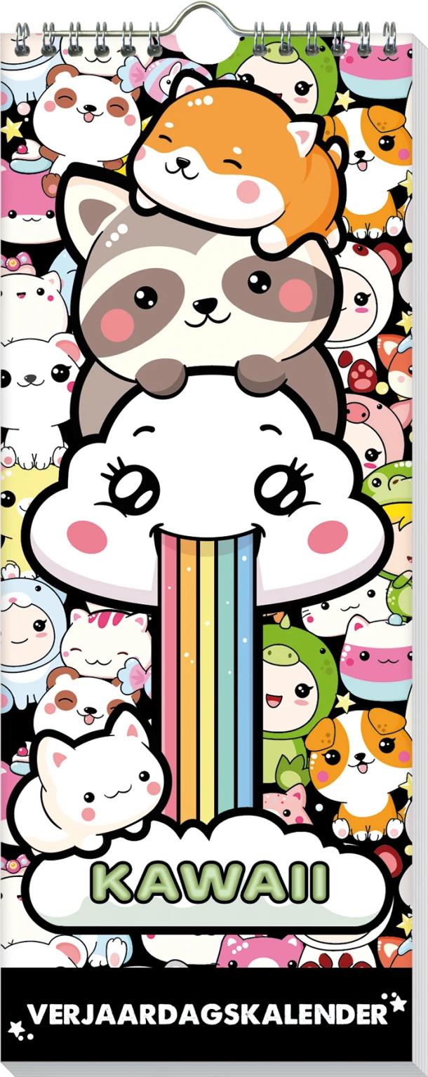 Verjaardagskalender - Kawaii – ImageBooks BV – boek cover