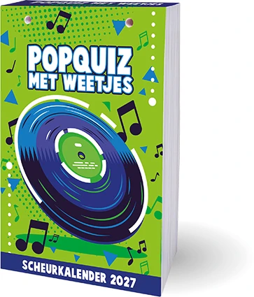Popquiz met weetjes scheurkalender 2027 – Interstat – boek cover