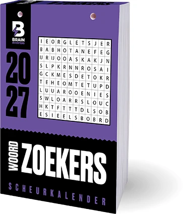 Brainbooster Woordzoekers scheurkalender -2027 – Marjolijn Haller – boek cover