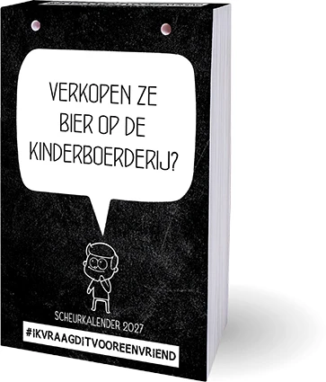 Ik vraag dit voor een vriend scheurkalender 2027 – Jacob en Haver – boek cover