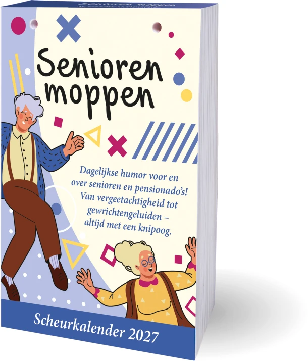 Senioren moppen scheurkalender 2027 – Jan-Paul van Spaendonck – boek cover