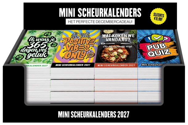 Display mini scheurkalenders 4 x 4 ex. - 2027 – ImageBooks & Stationery – boek cover