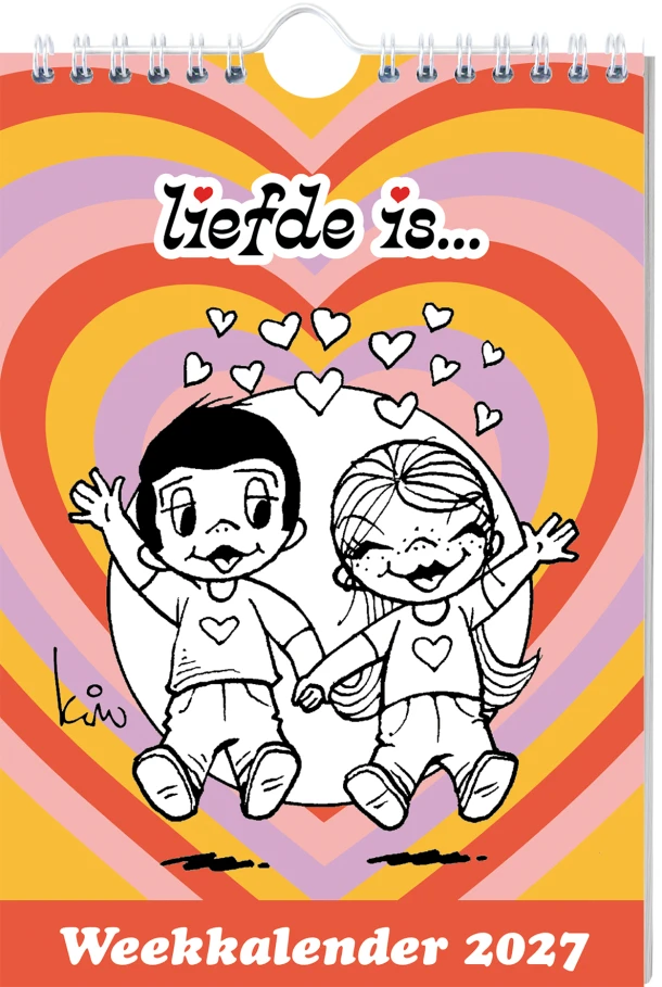Liefde is... weekkalender 2027 – Liefde is – boek cover