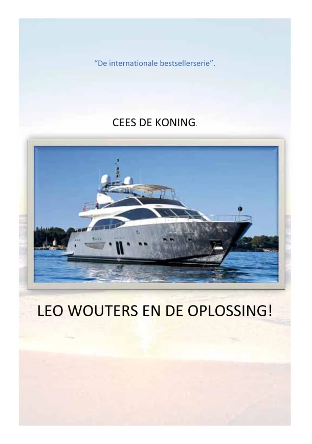 Leo Wouters en de Oplossing – Cees de Koning – boek cover