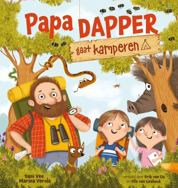Papa Dapper gaat kamperen – Dani Vee – boek cover