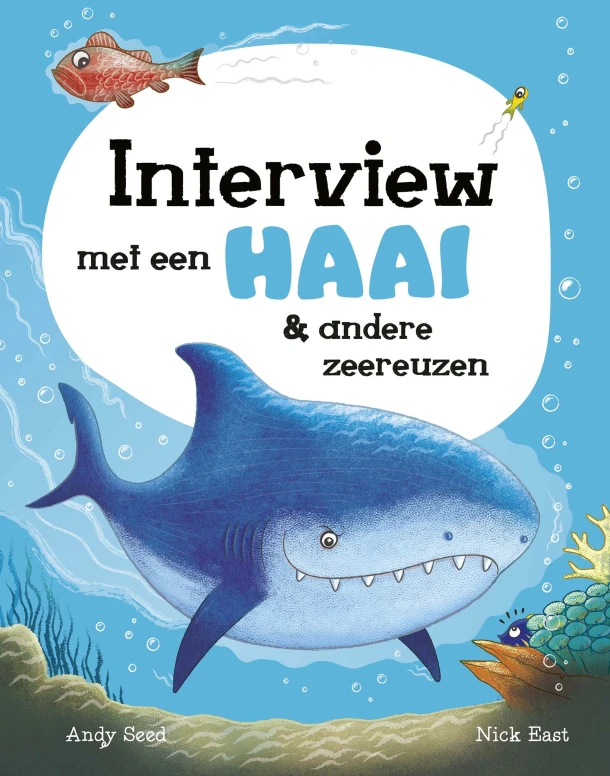 Interview met een haai & andere zeereuzen – Andy Seed – boek cover