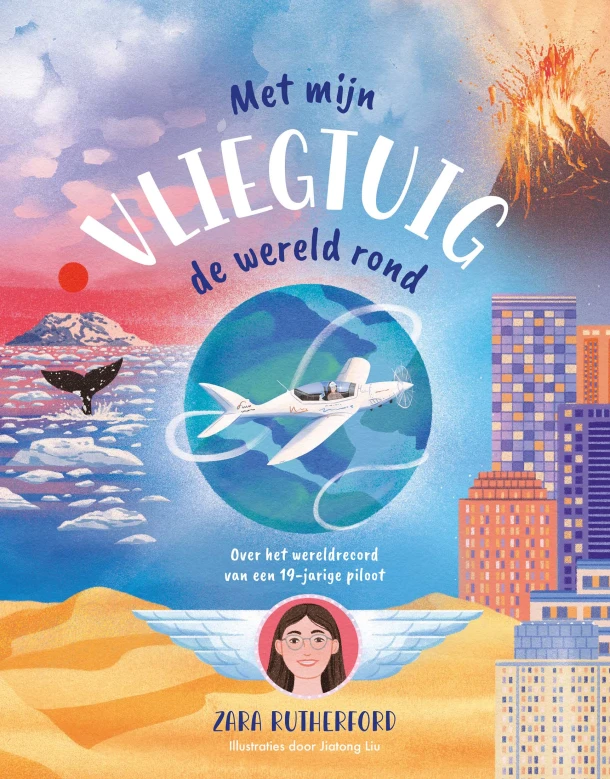 Met mijn vliegtuig de wereld rond – Zara Rutherford – boek cover