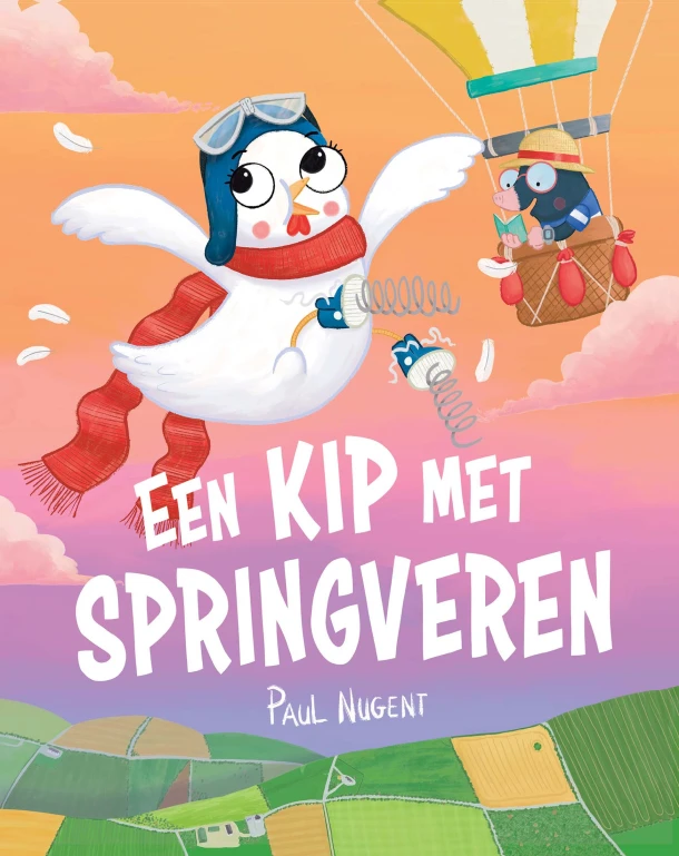 Een kip met springveren – Paul Nugent – boek cover