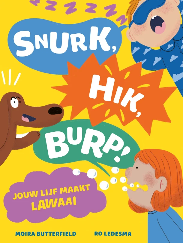 Snurk, hik, burp! – Moira Butterfield – boek cover