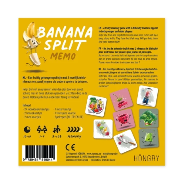 Banana Split memory – HÖNGRY BUNCH – boek cover