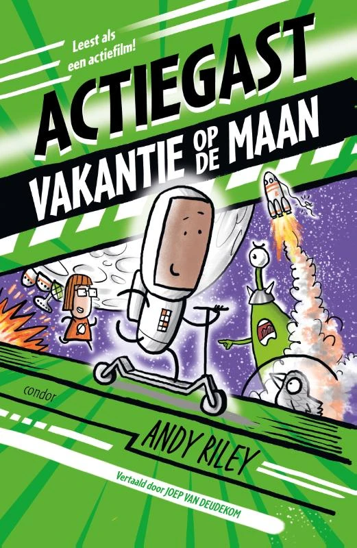 Actiegast 2 - Vakantie op de maan – Andy Riley – boek cover