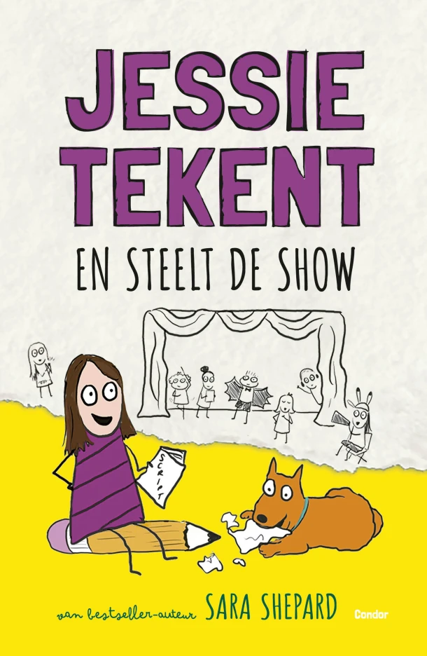 Jessie tekent en steelt de show – Sara Shepard – boek cover