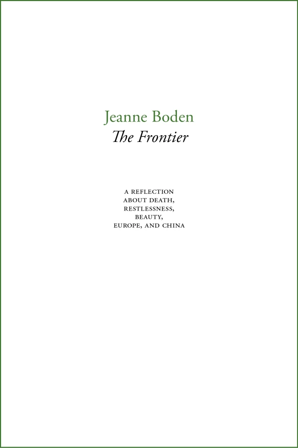 The Frontier – Jeanne Boden – boek cover