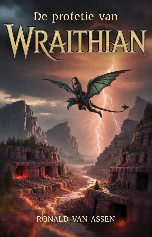 De profetie van Wraithian – Ronald van Assen – boek cover