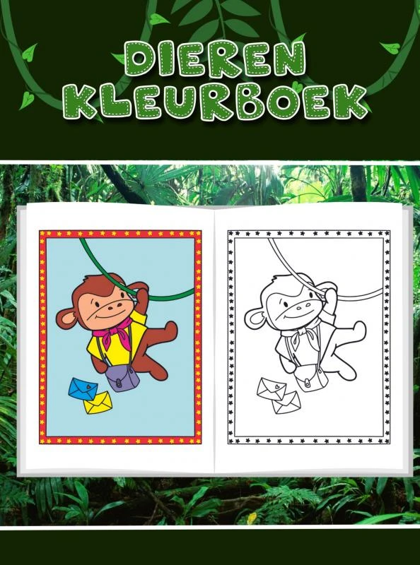 Leuk dieren kleurboek voor kinderen – Mieke Stevens – boek cover
