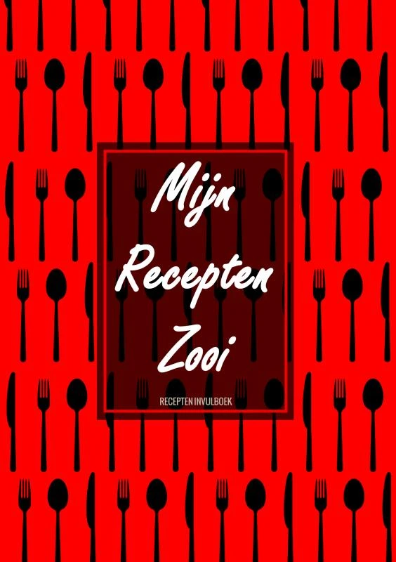 Kerstcadeau - Blanco Recepten Invulboek - "Mijn Recepten Zooi" – Boek Cadeau – boek cover