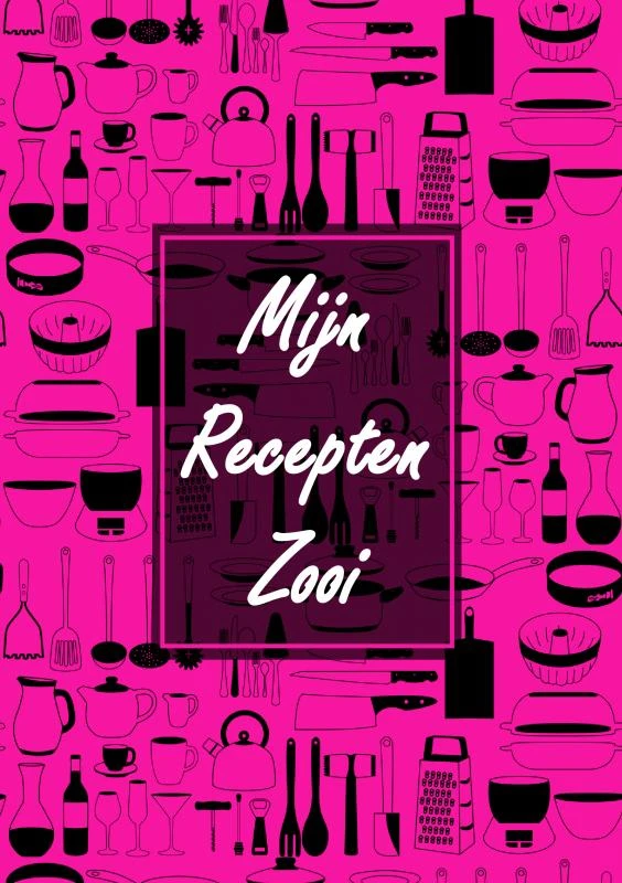 Boekcadeau Vrouw / Boek Cadeau Collega - Blanco Recepten Invulboek - "Mijn Recepten Zooi" – Boek Cadeau – boek cover