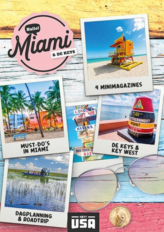 Hallo! Miami & de Keys (Met handige gratis app) – Hey!USA – boek cover