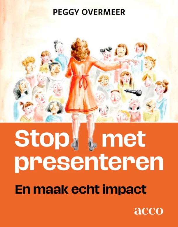 Stop met presenteren! – Peggy Overmeer – boek cover