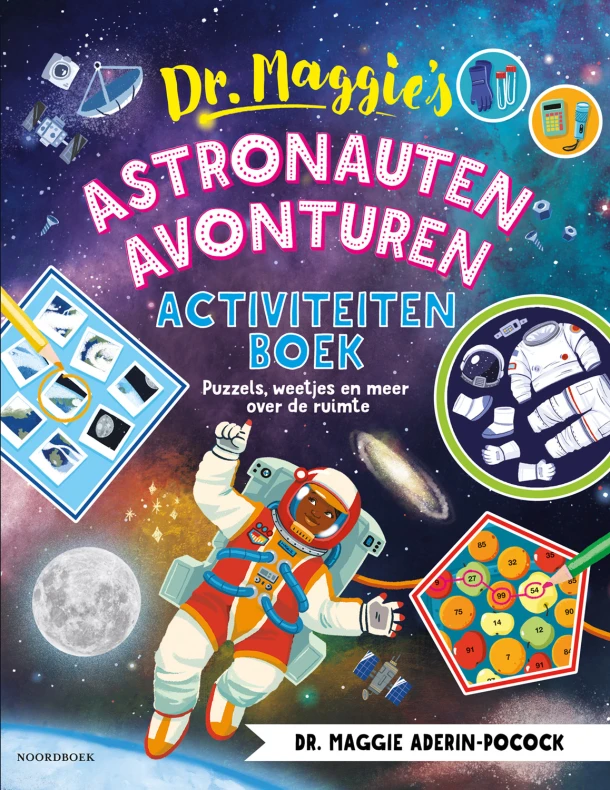Dr. Maggie's Astronauten avonturen – Maggie Aderin-Pocock – boek cover