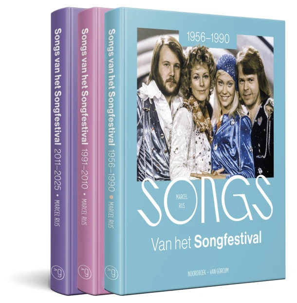 Alle songs van het Songfestival (set van 3) – Marcel Rijs – boek cover